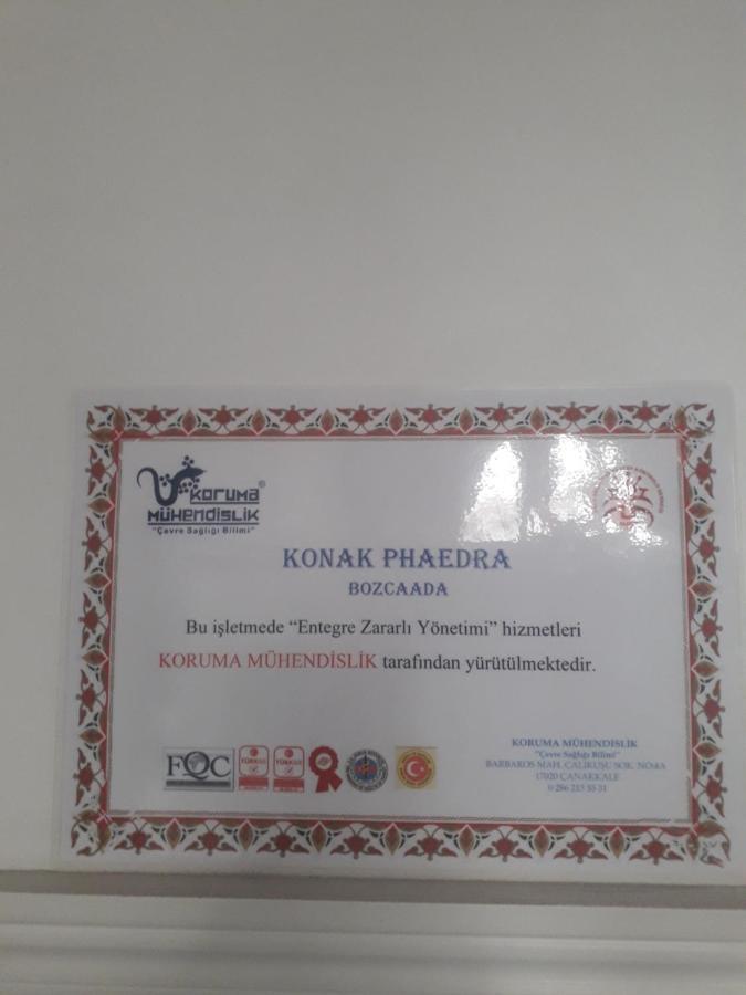 Konak Phaedra Bozcaada Esterno foto
